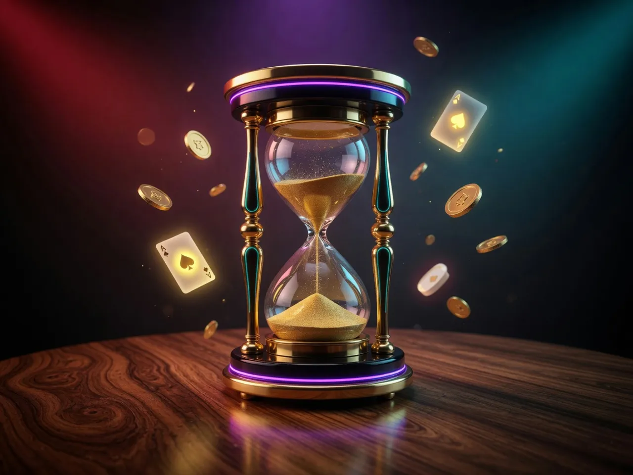 Đồng hồ cát cho ngày tính thưởng bắt đầu lúc 11:00
